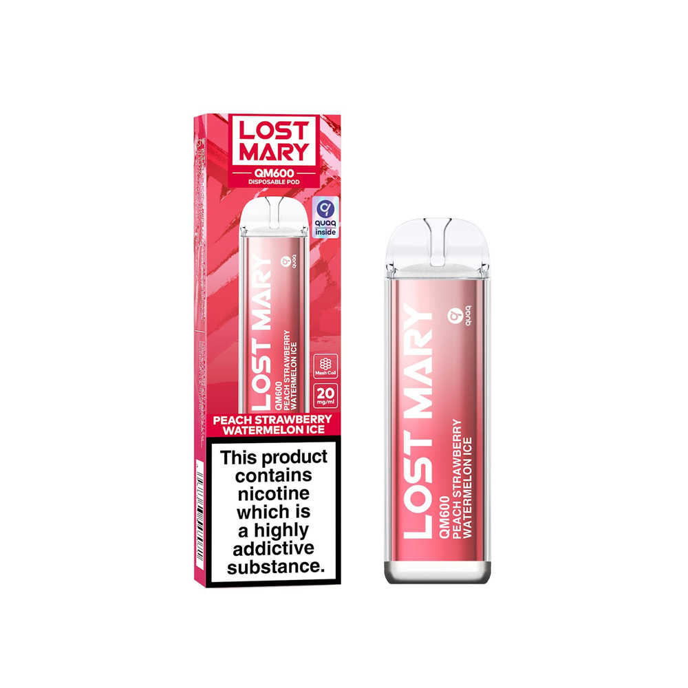 LOST MARY QM600 – PEACH STRAWBERRY WATERMELON ICE 20MG