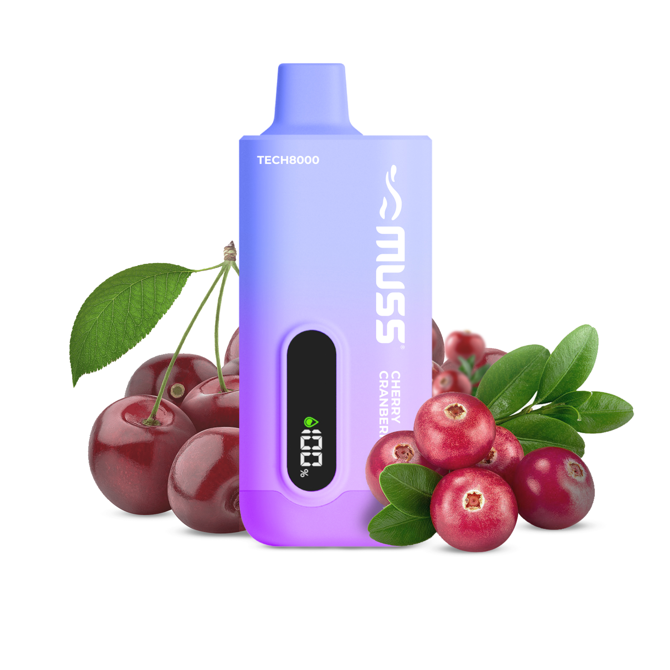 Muss Tech 8000 CHERRY CRANBERRY 0 MG