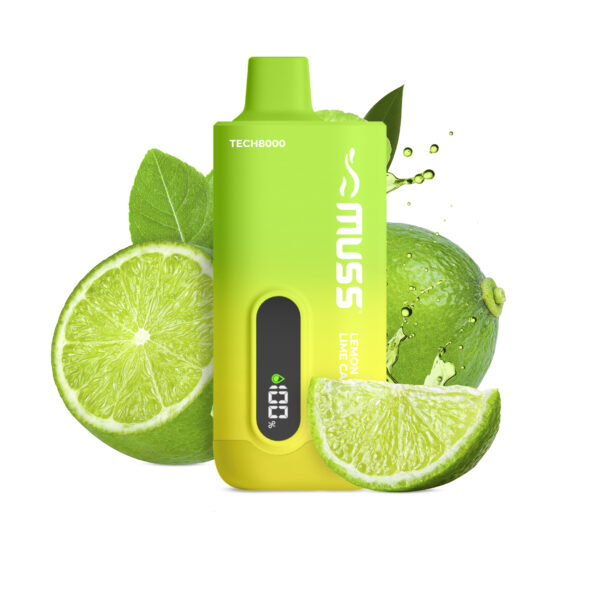 Muss Tech 8000 LEMON LIME 0 MG