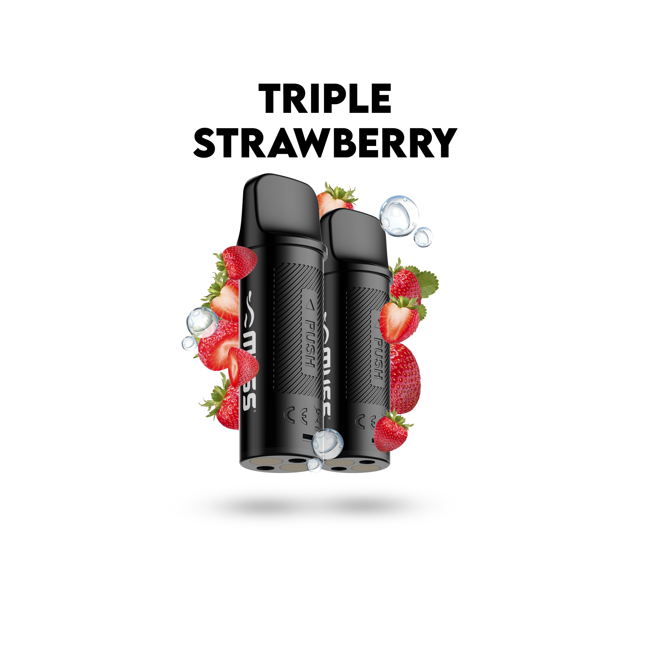 Pack de 2 Cartuchos PodMuss Marmol Pro Triple Strawberry