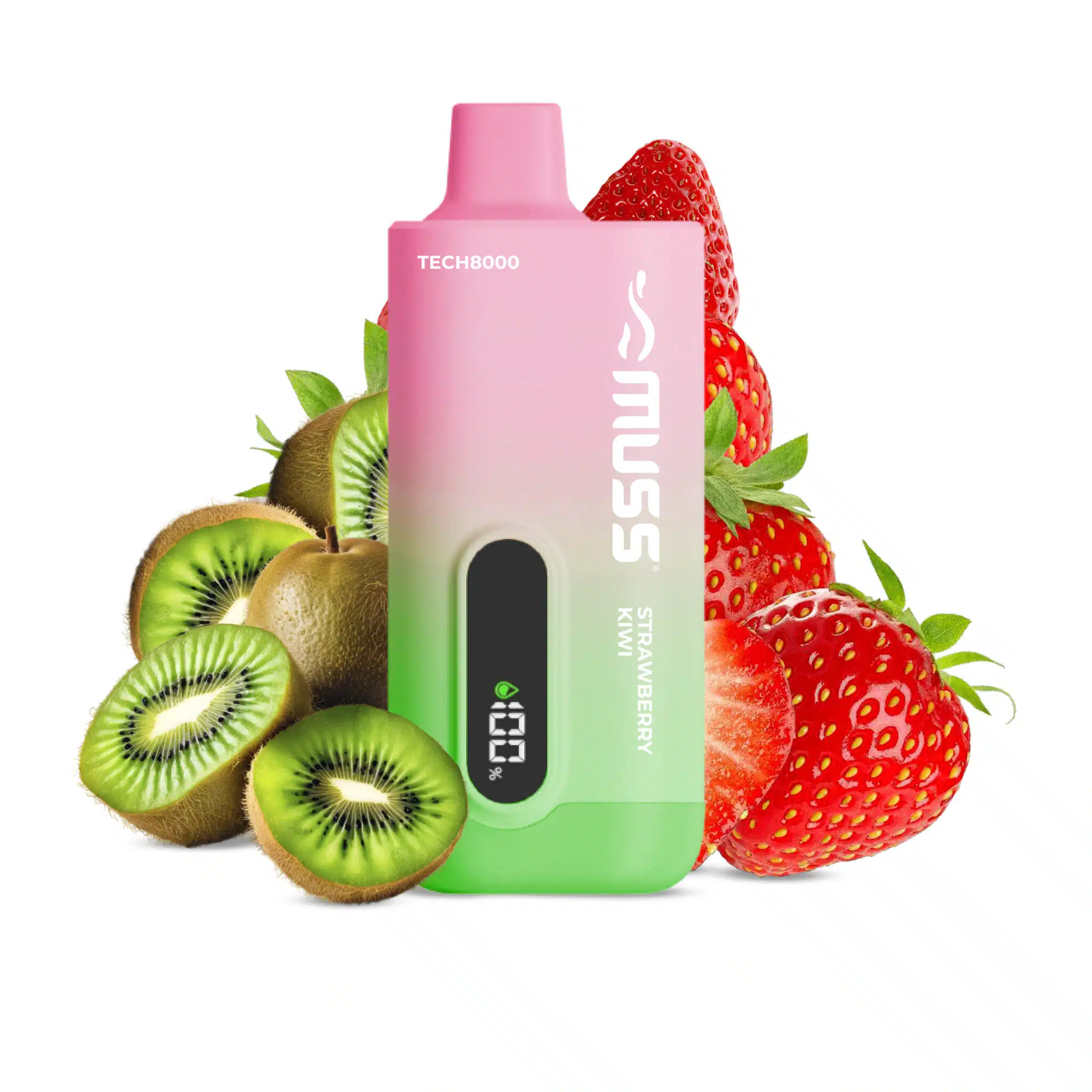 Muss Tech 8000 STRAWBERRY KIWI 0 MG