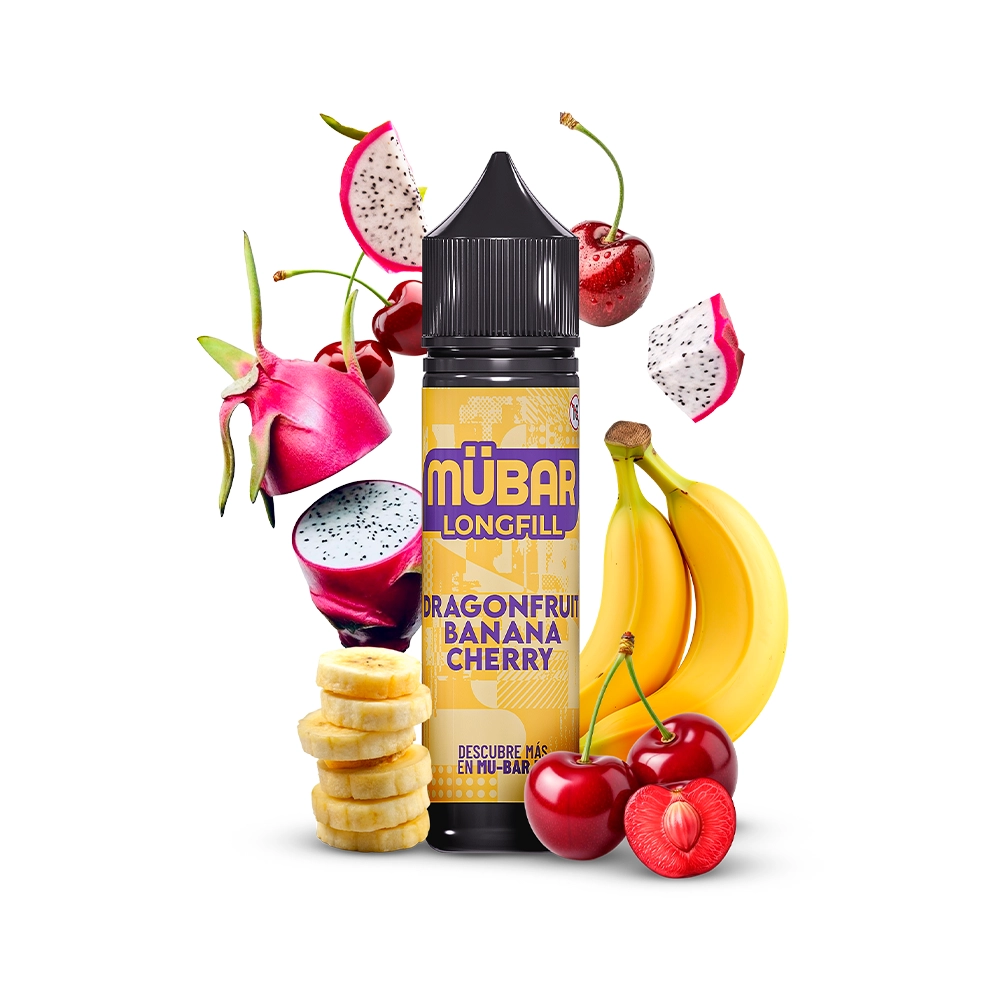 Mübar Longfill 9ml Dragonfruit Banana Cherry
