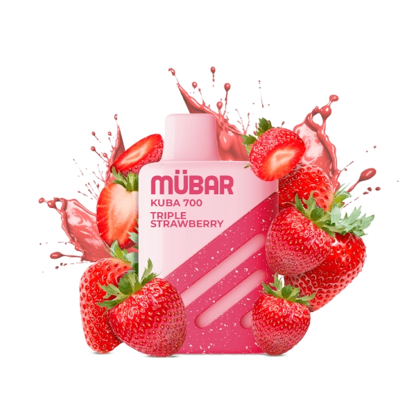 Mübar Kuba 700 Disposable Triple Strawberry 20mg