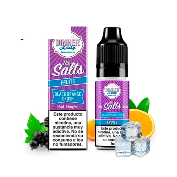 Dinner Lady Salts Black Orange Crush 10ml