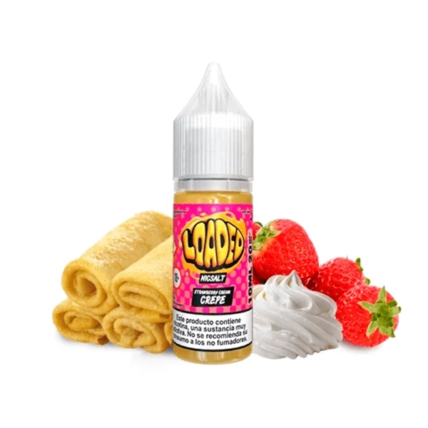 Loaded Salts Strawberry Cream Crepe 10ml