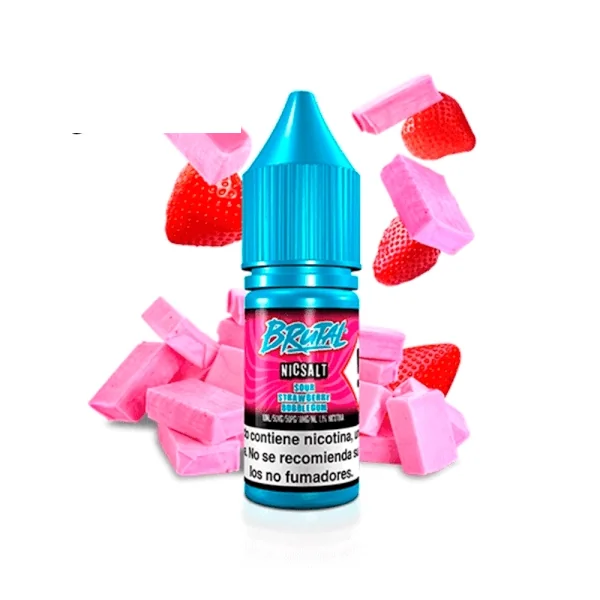 Brutal Salts By Just Juice Sour Strawberry Bubblegum 10ml