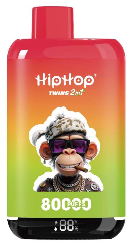HipHop 80K 2in1 Raspberry Watermelon · Kiwi Passion Fruit Guava