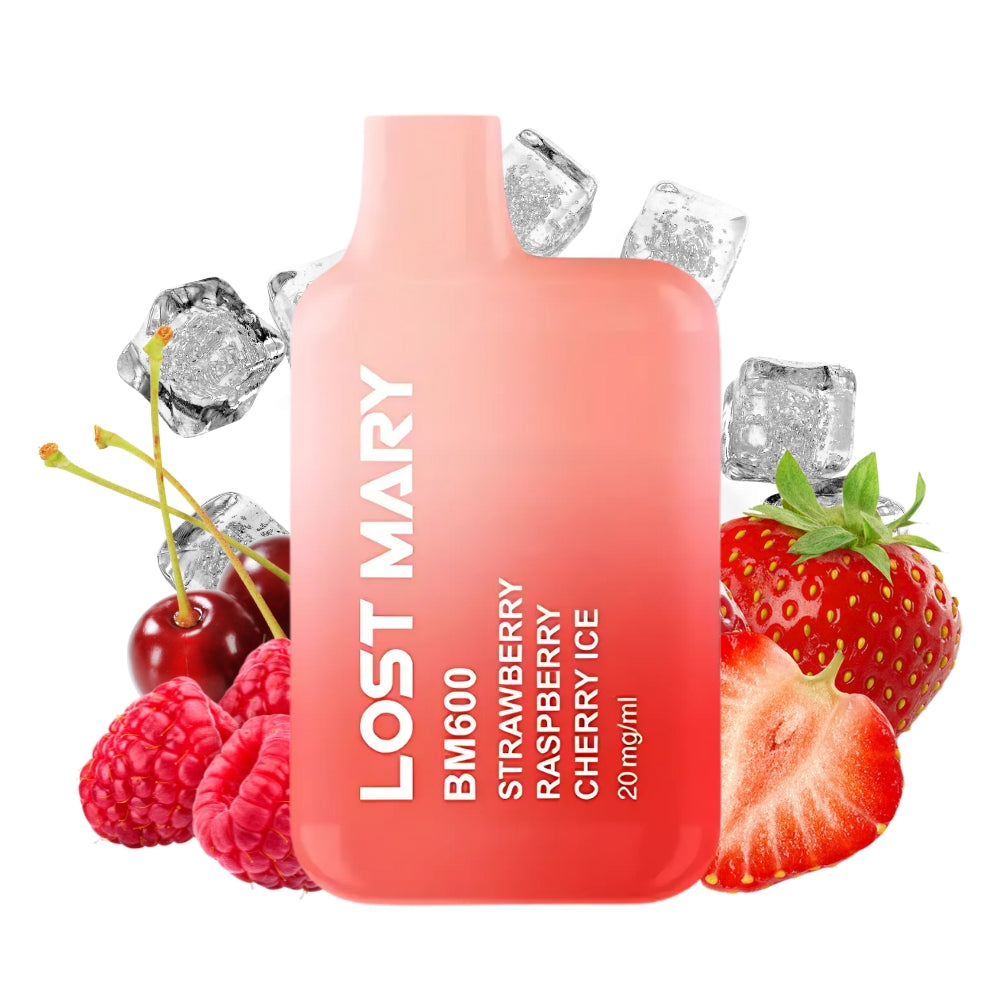 Lost Mary BM600 Strawberry Raspberry Cherry Ice 20mg