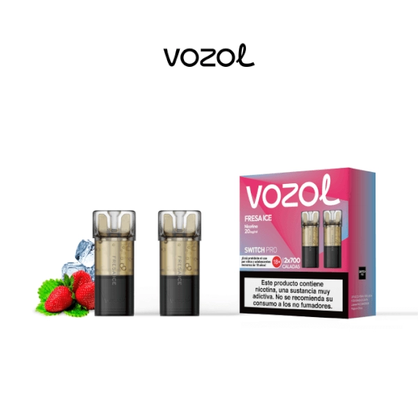 Vozol Switch Pro Prefilled Pod Strawberry Ice 20mg (Pack 2)