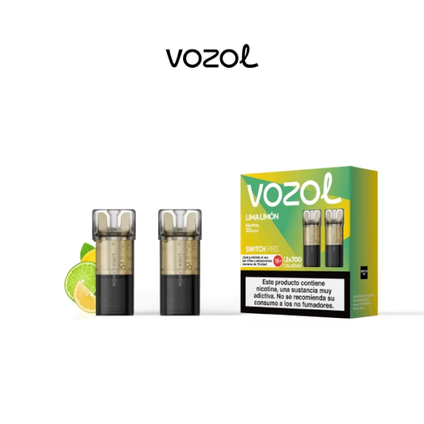 Vozol Switch Pro Prefilled Pod Lemon Lime 20mg (Pack 2)