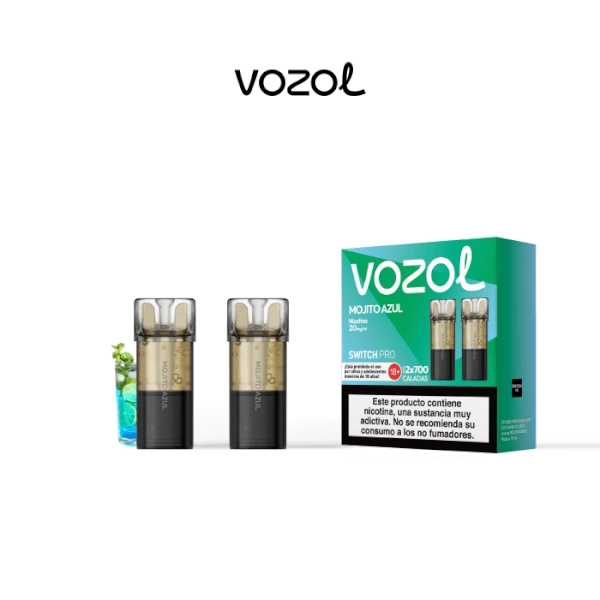 Vozol Switch Pro Prefilled Pod Blue Mojito 20mg (Pack 2)